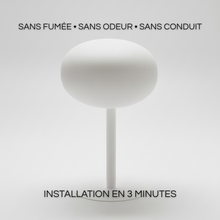 Cheminée Bio-Éthanol à poser blanche