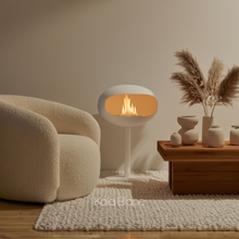 Cheminée Bio-Éthanol à poser blanche