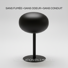 Cheminée Bio-Éthanol à poser noir