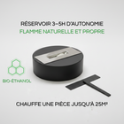 Cheminée Bio-Éthanol à poser noir